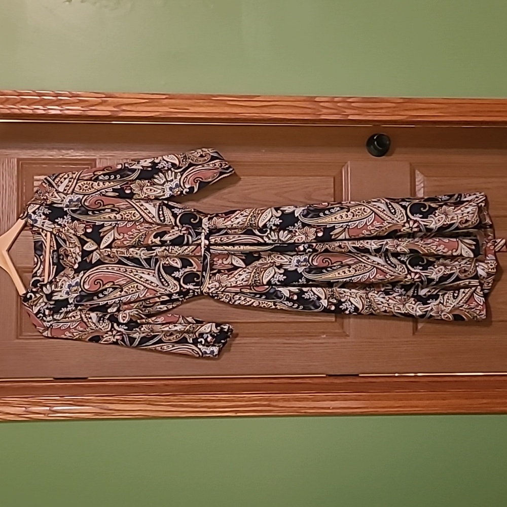 *3 for $12* Jones New York Paisley Print Dress Size L